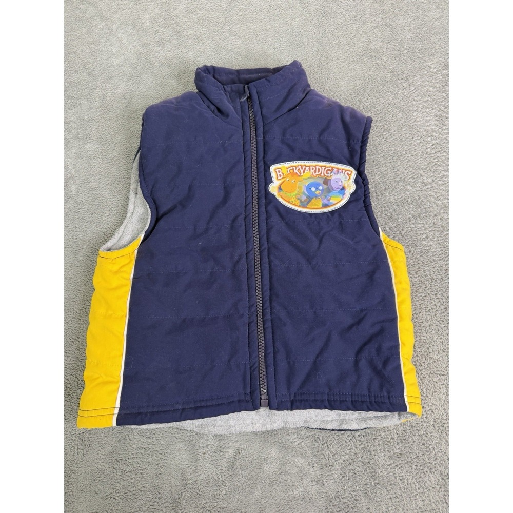 Vintage Nick Jr. Backyardigans Vest Size 3T Blue Full Zip